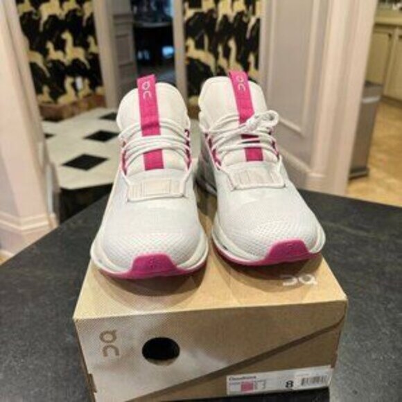 On Running Shoes - On Cloud Cloudnova Barbie Women Pink Shoes White